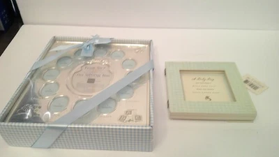 Two Baby Boy Sets of Frames- First 11 months Frame & Shadow Box Frame- Both New - Image 1 of 4