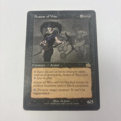 Avatar of Woe Damaged 56 / 144 Prophecy MTG Tap To Destroy Creatures - Image 1 of 4
