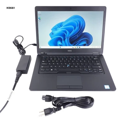 Dell Latitude 5490 14” FHD Laptop i5-8350U 8GB RAM 256GB SSD Windows 11 Pro - Image 1 of 4