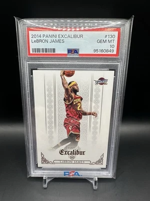 2014-15 PANINI EXCALIBUR LEBRON JAMES CAVALIERS LA LAKERS PSA 10 GEM MINT HOF - Image 1 of 2