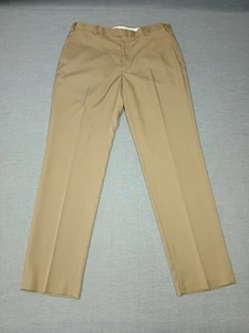 Jos A Bank Mens 36x34 Traveler Dress Pants Tan 100% Polyester Wrinkle Resistant - Picture 1 of 8