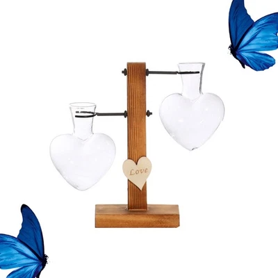  Deko Blumenvase Flaschen Hydroponische Glasvase Glasblumenanordnung - Bild 1 von 4