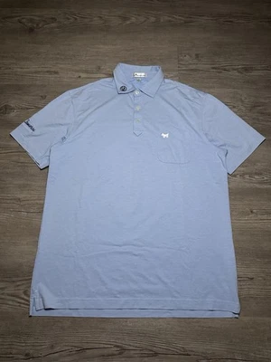 Camisa polo de golf Peter Millar Scotty Cameron para hombre talla mediana con logotipo de Terrier Foto 1 de 4