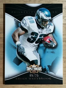 2009 Topps Triple Threads Sapphire #46 Brian Westbrook - Picture 1 of 2