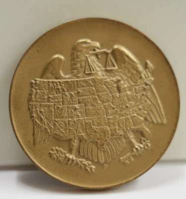 Medalla de Bronce US Mint Philadelphia 3" Departamento del Tesoro Foto 1 de 3