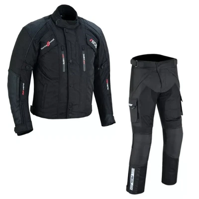 Herren Motorrad Anzug Textil jacke und Hose Wasserdicht Touring Motorradkombi. - Bild 1 von 3