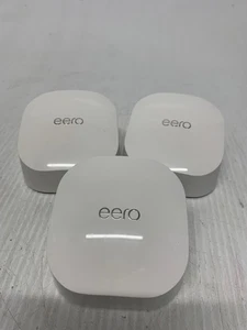 eero 6 Dual-Band Mesh Wifi Extender Model Q010001 White Set 3 FREE SHIPPING - Picture 1 of 3