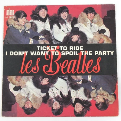 Rare Beatles French SP JUKEBOXE SO 10129  "TICKET TO RIDE" type 2 - Photo 1/4