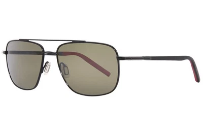 Gafas de sol Serengeti Tellaro 8818 brillantes negras/verdes polarizadas lentes PHD2.0 60 mm Foto 1 de 4