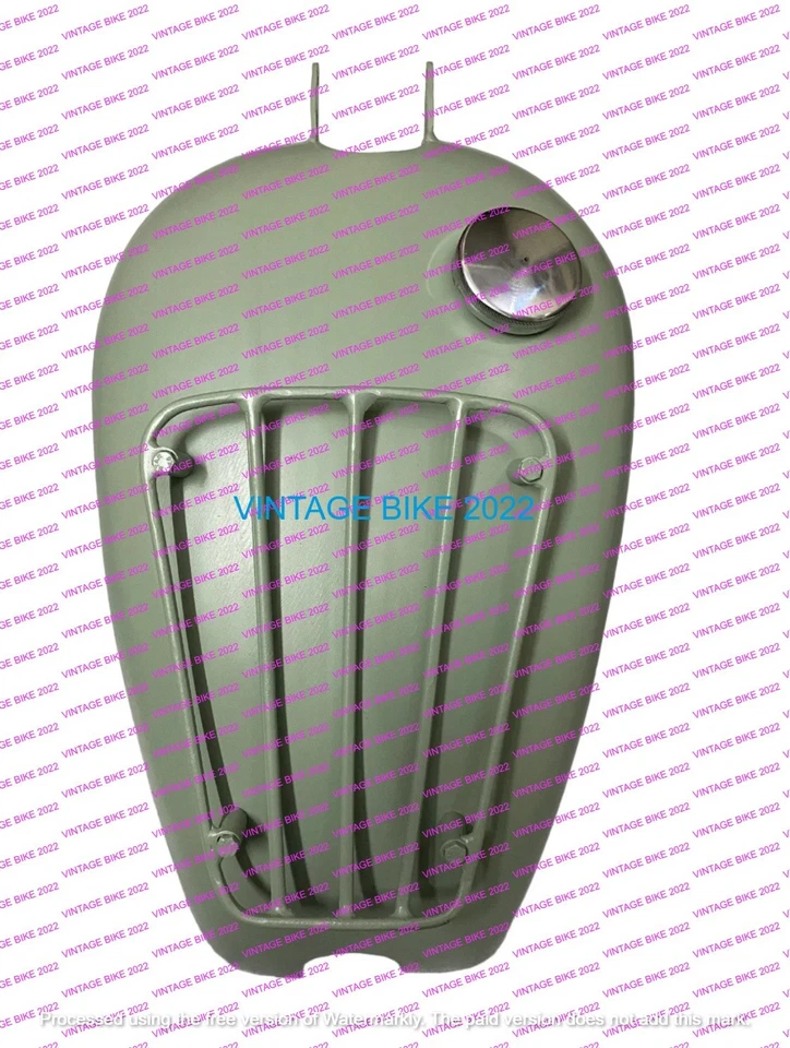 Tanque de combustible Triumph Trophy TR5 500cc acero gasolina cruda modelo 1949 + tapa / apto para Foto 1 de 4