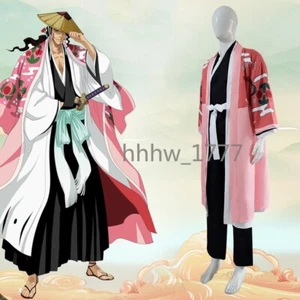 Anime Bleach Kyoraku Shunsui Cosplay Kostüm Tausend Jahre Blutkrieg rosa Kimono - Bild 1 von 9