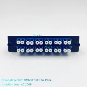 LGX Fiber Optical Panel 12 LC Duplex Adapter OS2 Compatible COMMSCOPE EK5809-001 - Picture 1 of 7