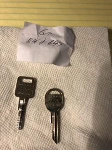 Nuevo par de llaves en blanco para vehículo GM B46 y B47 envío gratuito - Imagen 1 de 1
