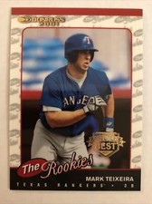 2001 DONRUSS BASEBALL'S BEST MARK TEIXEIRA GOLD THE ROOKIES GLOSSY 99