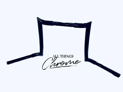 Harley Davidson 14" Rise Apehangers Handle Bars *BLACK* 2008-2013 Road King Foto 1 de 4