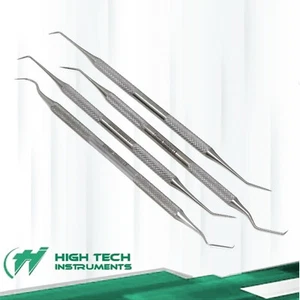 Four 4 Piece Tooth Cleaning Set Dental Pick Metal Tarter Plaque Remover Scraper - Picture 1 of 3