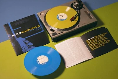 Madlib - Shades of Blue, 2xLP Green & Blue Colored Vinyl Record, VMP, New/Sealed - Image 1 of 3