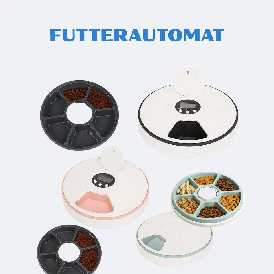 PawHut Futterautomat mit 6 Fächern (D08-027)