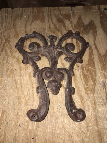 1920’s 8 1/2” Metal Pediment Cover