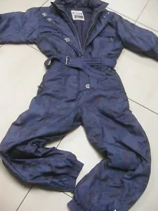 Vintage Retro Damen Skianzug Gr. 14 16 80er 90er Snowboarden Einteiler glänzend - Bild 1 von 8