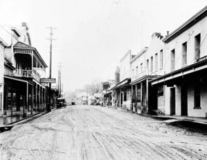 Main St Angels Camp California 1923 Vintage Old Photo Picture 8.5" x 11" Reprint - Picture 1 of 1