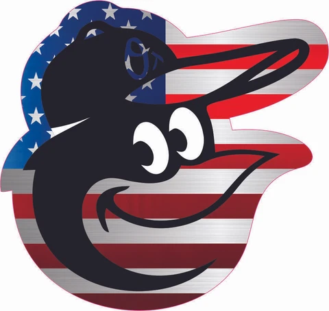Baltimore Orioles Flag Baseball Helmet Decals Cover