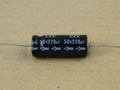 CONF. 5PZ ELETTROLITICO ASSIALE 220UF 50V 10X25MM ITT