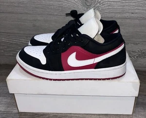 Size 8.5- Women’s Jordan 1 Low Gym Red Black White DC0774-016 - Picture 1 of 5