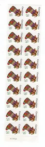 1994 29 cent Christmas Stocking Unfolded Booklet Pane Scott #2872a, Mint NH - Picture 1 of 1