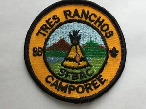 Patch San Francisco Bay Area Council Tres Ranchos Camporee 1988 cs - Foto 1 di 1