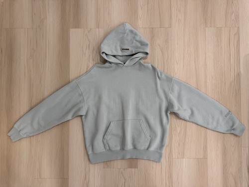 Felpa con cappuccio pullover Fear of God ESSENTIALS 3M logo blu taglia XS FW19