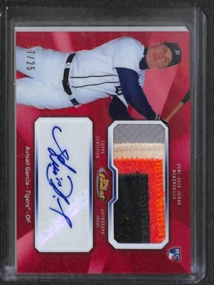 2013 Topps Finest Red Refractor Patch Autograph #AJR-AG2 Avisail Garcia  - Image 1 of 2