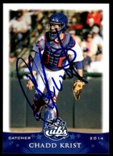 2014 Grandstand Daytona Cubs Chadd Krist Auto #16 Signed