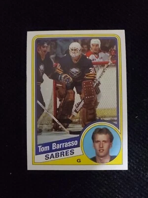 1984-85 Topps Tom Barrasso RC HOF #14 Buffalo Sabres - Image 1 of 2