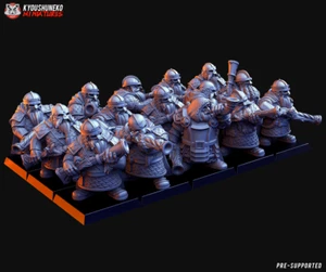 Mosquetes enanos, Wargames DnD RPG fantasía guerrero enano luchador miniatura - Imagen 1 de 1