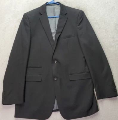 Perry Ellis Blazer Jacket Men Size 42L Black Slim Fit Single Breasted Two Button - Image 1 of 4