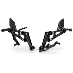 Paraxite black adjustable rearsets Aprilia RS660 2021-2024 - Picture 1 of 5