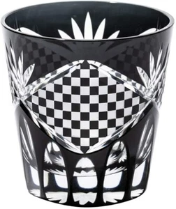 Edo Kiriko Ichimatsu Crest Tenkai Old Glass Choose From 4 Colors Taiburou Kobo - Picture 1 of 6