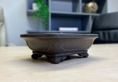 Small Ancient Style Yixing Bonsai Pot - Rectangular, Bronze - Image 1 of 3