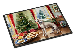 Weimaraner Christmas Cookies Indoor or Outdoor Mat 18x27 DAC3886MAT - Picture 1 of 3
