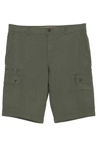 Tom Tailor Cargo Shorts Regular Fit Bermudas Kurze Hose Herren Baumwolle Oliv - Picture 1 of 4