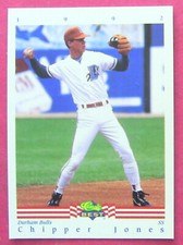 CHIPPER JONES, 1992 CLASSIC BEST #93, DURHAM BULLS