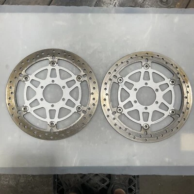 2005 2006 2007 Ducati Monster FRONT BRAKE DISC ROTOR SET 620D 620 S2R 800 Brembo - Image 1 of 4