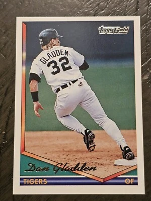 1994 Topps - Gold #342 Dan Gladden Detroit Tigers  - Image 1 of 2