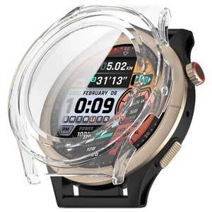 Do Amazfit Cheetah Okrągłe plastikowe etui + hartowane szkło hartowane 9H przezroczyste - Zdjęcie 1 z 7
