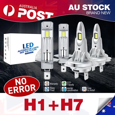 4x Headlight Globes For Nissan X-trail T32 2015 2016 High Low beam LED Bulbs kit - image 1 of 4