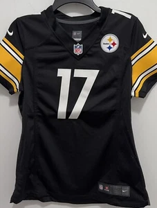 Nike OnField Pittsburgh Steelers Nike Jersey Mike Wallace #17 Black Women Size M - Picture 1 of 2