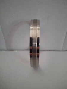 TONI Gard Armband Armreif Spangenarmband silberfarben glänzend/matt Edelstahl A6 - Bild 1 von 6