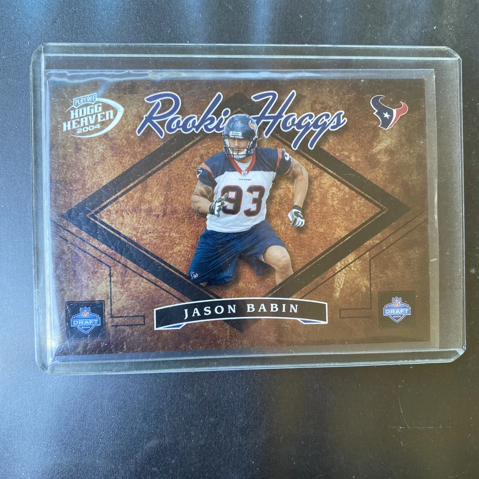 2004 Playoff Hogg Heaven Rookie Hoggs #RH25 Jason Babin 165/750 - Imagem 1 de 2