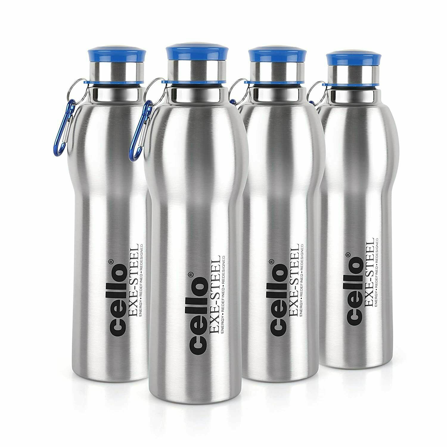 Drinkware Stainless Steel Water Bottle 1000 Ml Red Set Of 4 Ebay